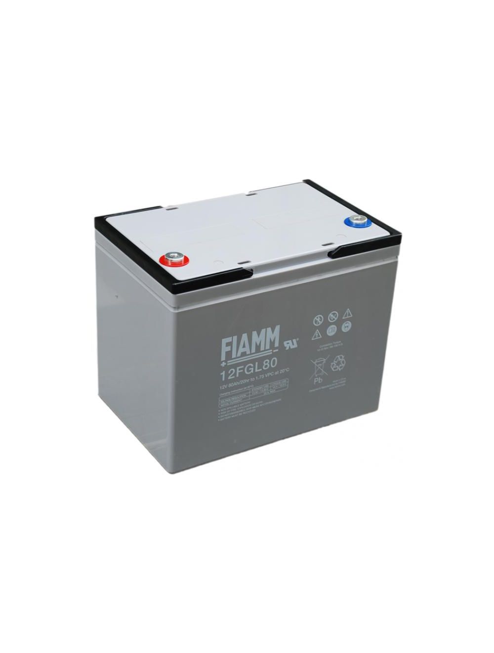 Batteria FIAMM AGM pannelli solari fotovoltaici 80Ah [12FGL80]