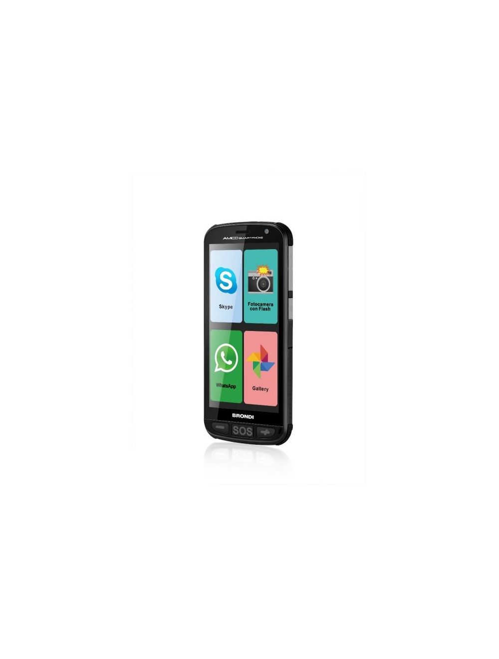 BRONDI Amico Smartphone Telefono Cellulare per Anziani GSM DUAL